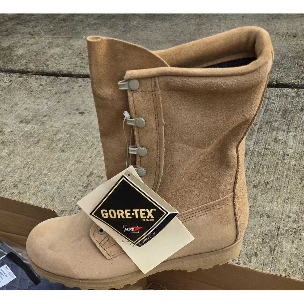 Belleville ICWT 9.5W Gore-Tex Military Combat Boots Cold Wet Tan USA New